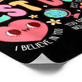 Test Day Rock The Test Testing Day Motivational Te Poster (Ecke)