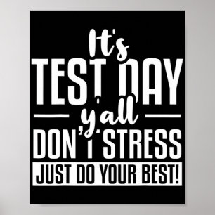 Test Day School Examination Poster