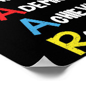 Test Day Staar School Lehrer Professor Testing Poster (Ecke)