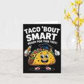 Test Day Teacher Shirt Motivational Testing Day Ta Karte (Gelbe Blume)