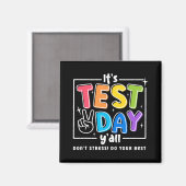 Test Day Yall Funny School Testing Testing Motivat Magnet (Vorderseite/Rückseite)