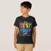 Test Day Yall Funny School Testing Testing Motivat T-Shirt (Vorne ganz)