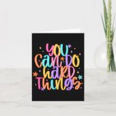 Test Day You Can Do Hard Things Teacher Testing Da Karte (Vorderseite)