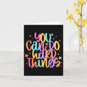 Test Day You Can Do Hard Things Teacher Testing Da Karte (Gelbe Blume)