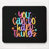 Test Day You Can Do Hard Things Teacher Testing Da Mousepad (Vorne)