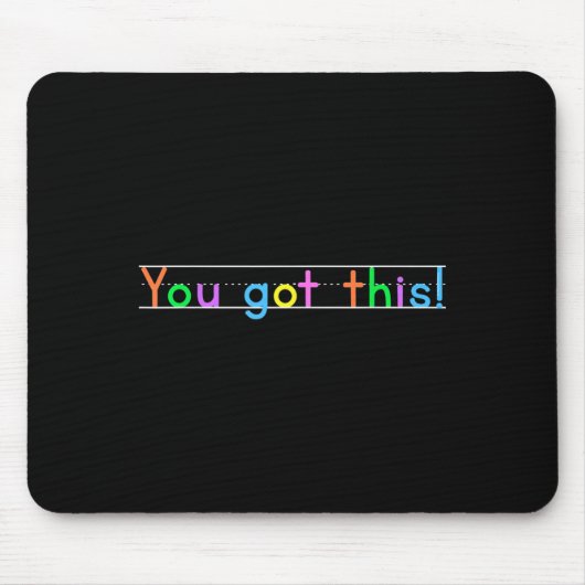 Test Day You Got This! Motivational Teacher Studen Mousepad (Vorne)