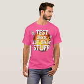 Test Dbol Just Basic Stuff Funny Gym Bodybuilding T-Shirt (Vorne ganz)
