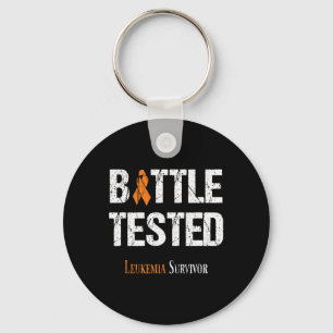 Test der Bänder Leukemia Awareness Battle Schlüsselanhänger