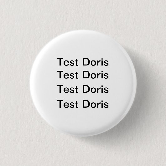 Test Doris Abzeichen Button (Vorderseite)
