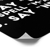 Test Eye Karte Ness Funny Joke Vatertag Poster (Ecke)