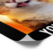 Test Hurz Durch Lustiger Testtag Lehrer Katze Poster (Ecke)
