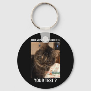 Test Hurz Durch Lustiger Testtag Lehrer Katze Schlüsselanhänger