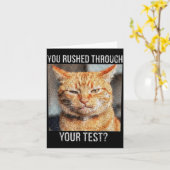 Test Hurz Durch Lustiger Testtag Lehrer Meme Karte (Gelbe Blume)