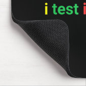 Test in Prod-Codierung lustiger Humor Witz Entwick Mousepad (Ecke)