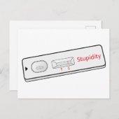 Test Kit Stupidity Covid 19 Corona Virus Postkarte (Vorne/Hinten)