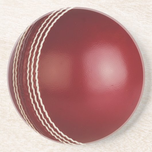 Test Match Red Cricket Ball Getränkeuntersetzer (Vorne)