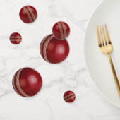 Test Match Red Cricket Ball Konfetti (Gruppe)