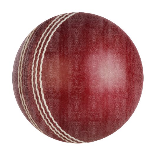 Test Match Red Cricket Ball Schneidebrett (Vorderseite)