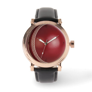 Test Match rote Cricketball-Uhr Armbanduhr