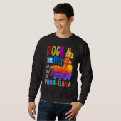 Test No Prob Llama Lehrer Testtag Ma Sweatshirt (Vorne ganz)
