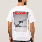 TEST PILOT COURAGE - F-100D Super Saber T-Shirt (Rückseite)
