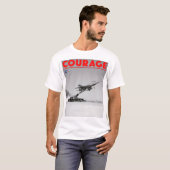 TEST PILOT COURAGE - F-100D Super Saber T-Shirt (Vorne ganz)
