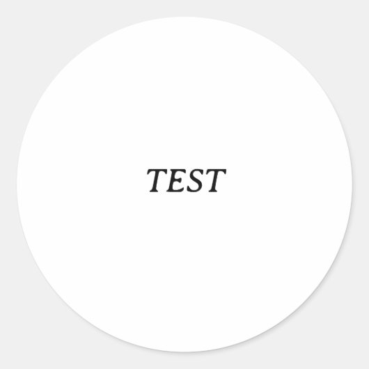 Test Runder Aufkleber (Vorderseite)