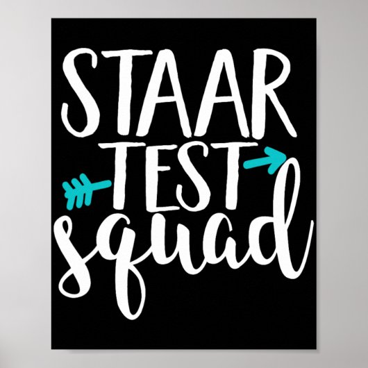 Test Squad Elementarlehrer Testtag Poster (Vorne)
