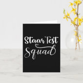 Test Squad Funny Teacher Student Testtag Karte (Gelbe Blume)
