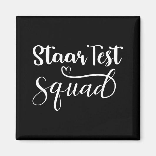 Test Squad Funny Teacher Student Testtag Magnet (Vorne)
