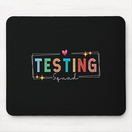 Test-Team - Testtag 2024 Lehrer Motivierend Mousepad (Vorne)