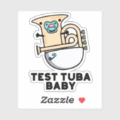 Test Tuba Baby Funny Science Tuba Pub Aufkleber (Blatt)