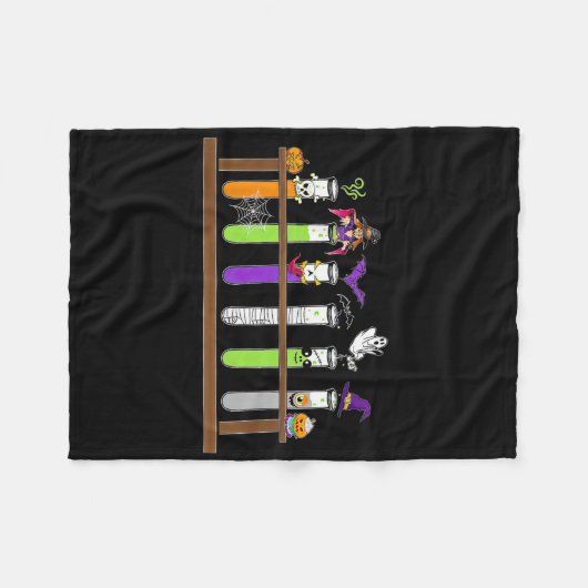 Test Tube Chemie Nerd Wissenschaft Lehrer Spooky H Fleecedecke (Vorderseite (Horizontal))