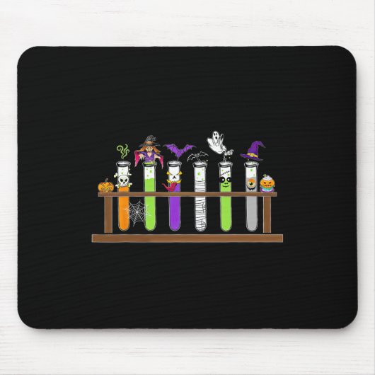 Test Tube Chemie Nerd Wissenschaft Lehrer Spooky H Mousepad (Vorne)