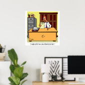 Test zur Führung des offenen Buches Poster (Heimbüro)