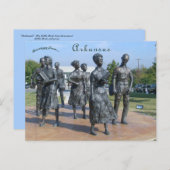 Testament Little Rock Nine Little Rock Arkansas Postkarte (Vorne/Hinten)