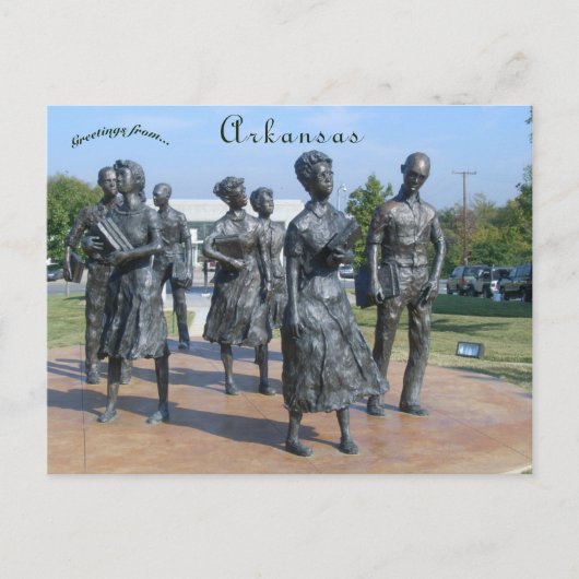 Testament Little Rock Nine Little Rock Arkansas Postkarte (Vorderseite)
