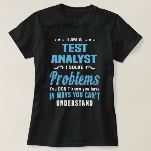 Testanalytiker T-Shirt (Design vorne)