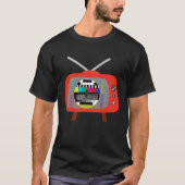 Testbild auf TV-Retro-Farbfernsehübertragung en T-Shirt (Vorderseite)