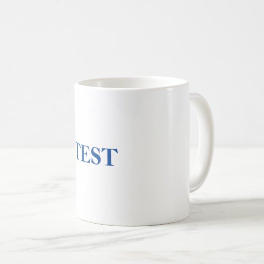 Testblaue Tasse (VorderseiteRechts)