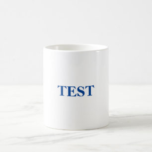 Testblaue Tasse