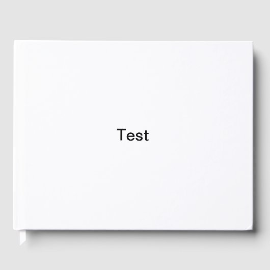Testbuch Gästebuch (Vorderseite)