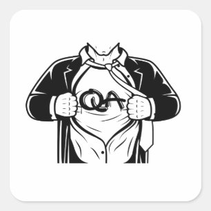 Testdesign für die Qualitätssicherung von Super-So Quadratischer Aufkleber