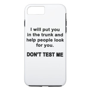 Teste mich nicht Case-Mate iPhone hülle