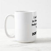 Teste mich nicht kaffeetasse (Links)