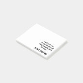 Teste mich nicht post-it klebezettel (angewinkelt)
