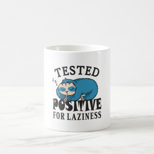 Tested positiv for laziness Sloth Kaffeetasse (Mittel)