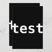 Testeinladen Einladung (Vorne/Hinten)