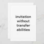 Testeinladung Einladung (Vorne/Hinten)