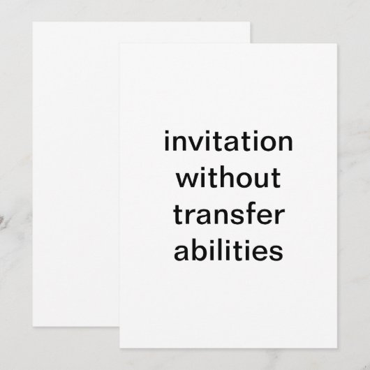 Testeinladung Einladung (Vorne/Hinten)